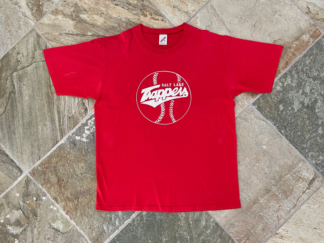Vintage Salt Lake City Trappers Pioneer League Baseball Tshirt, Size XL