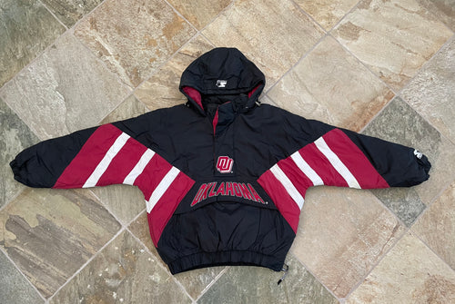 Vintage Oklahoma Sooners Starter Parka College Jacket, Size Large