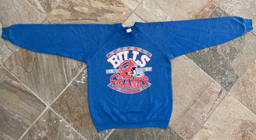 Vintage Buffalo Bills 1991 Eastern Division Champions Football Sweatshirt, Size XL