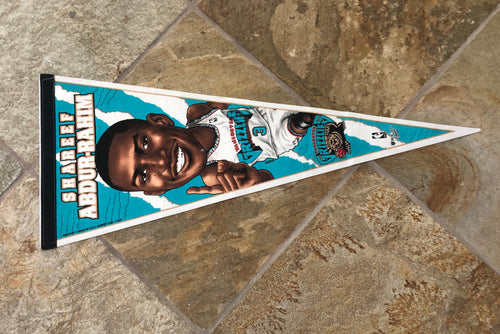 Vintage Vancouver Grizzlies Shareef-Abdur-Rahim Caricature Pennant ###