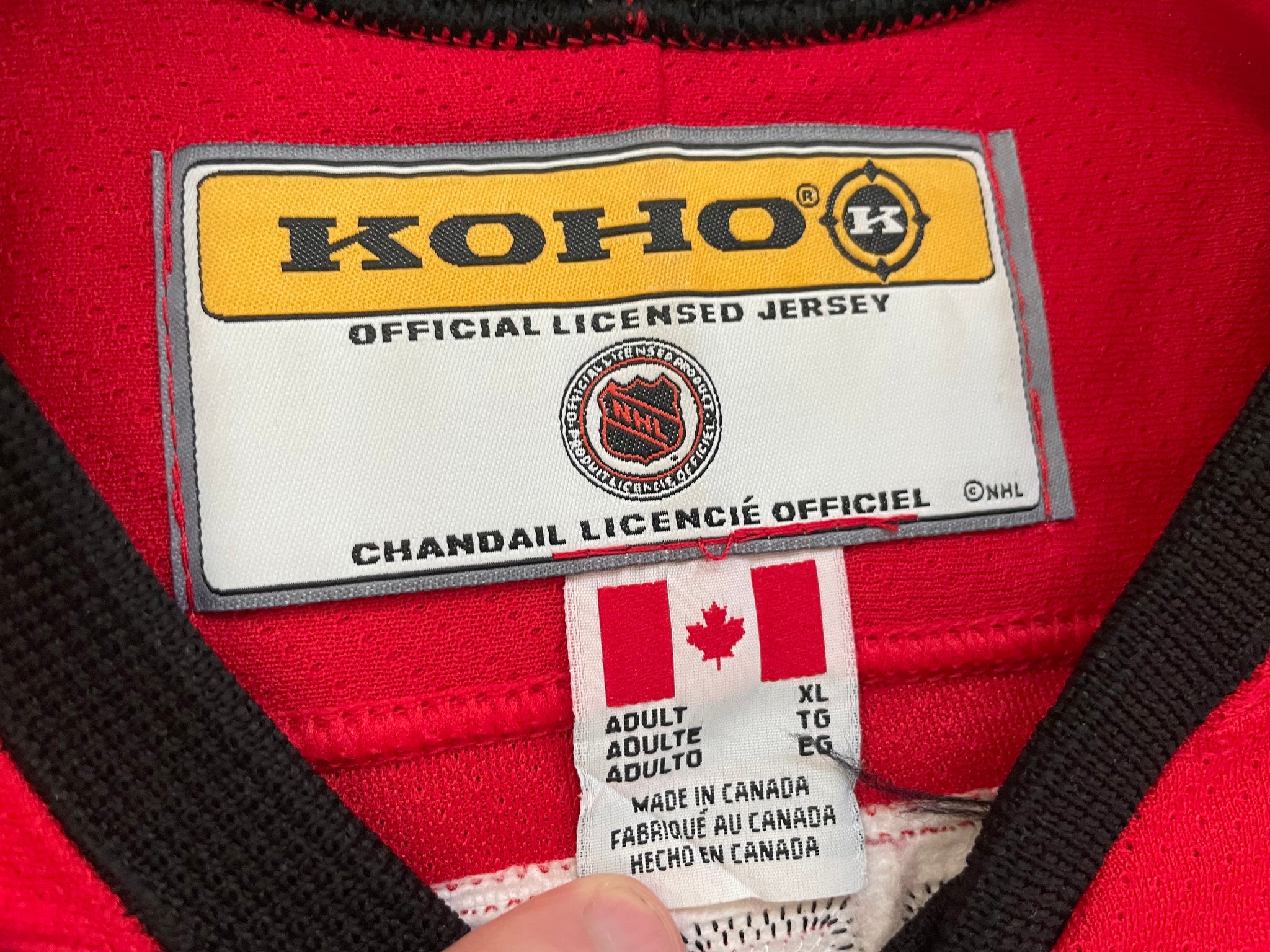Jarome Iginla Calgary Flames Blasty Alternate NHL Jersey KOHO XL