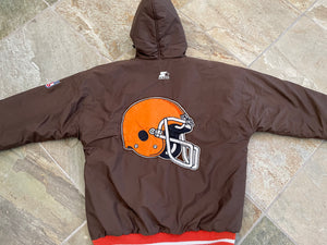 Vintage Cleveland Browns Starter Parka Football Jacket, Size Medium