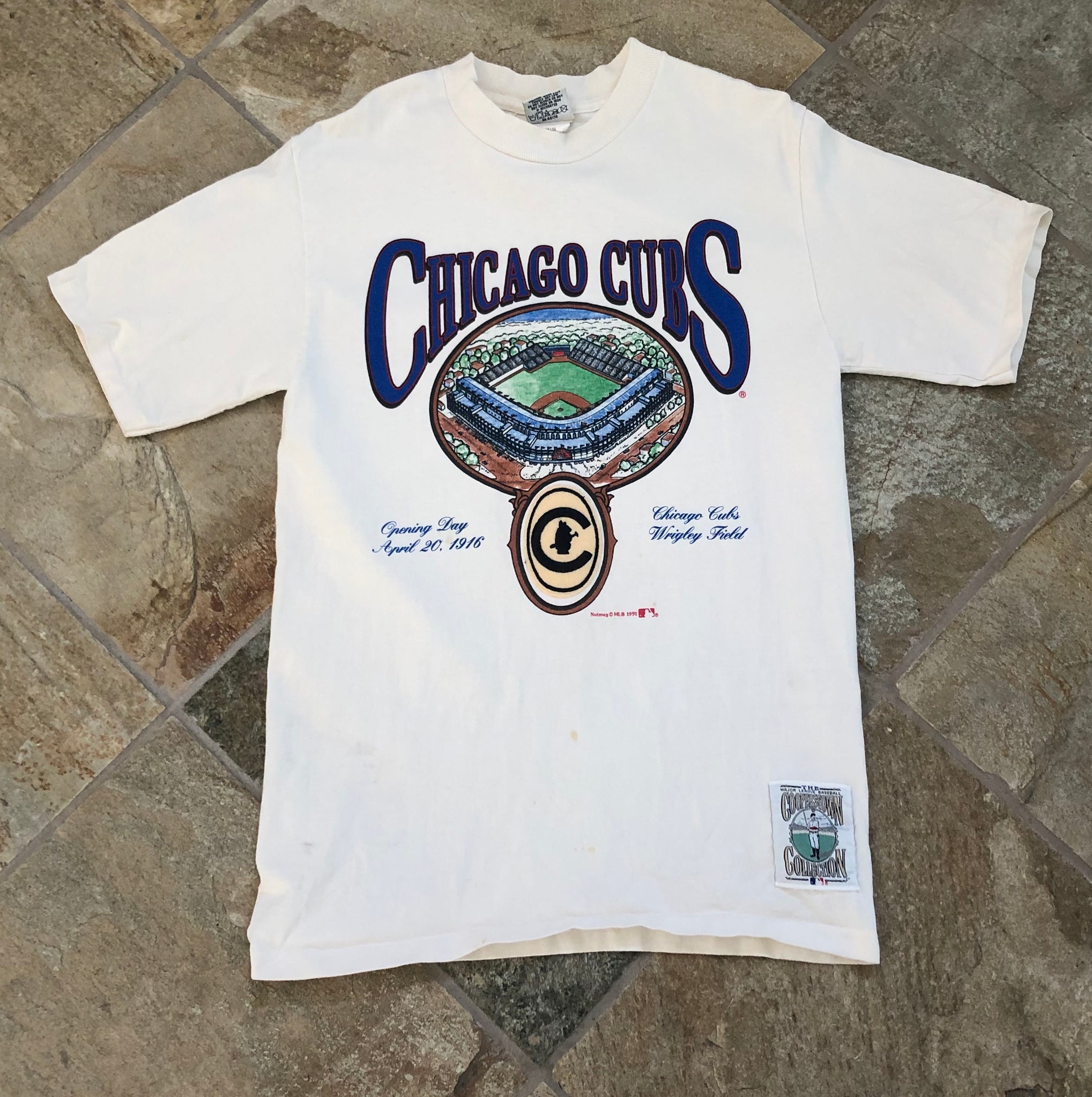 Vintage Gray Chicago Cubs Baseball Sweatshirt by Nutmeg