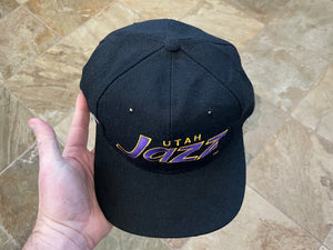Vintage Utah Jazz Sports Specialties Script Snapback Basketball Hat