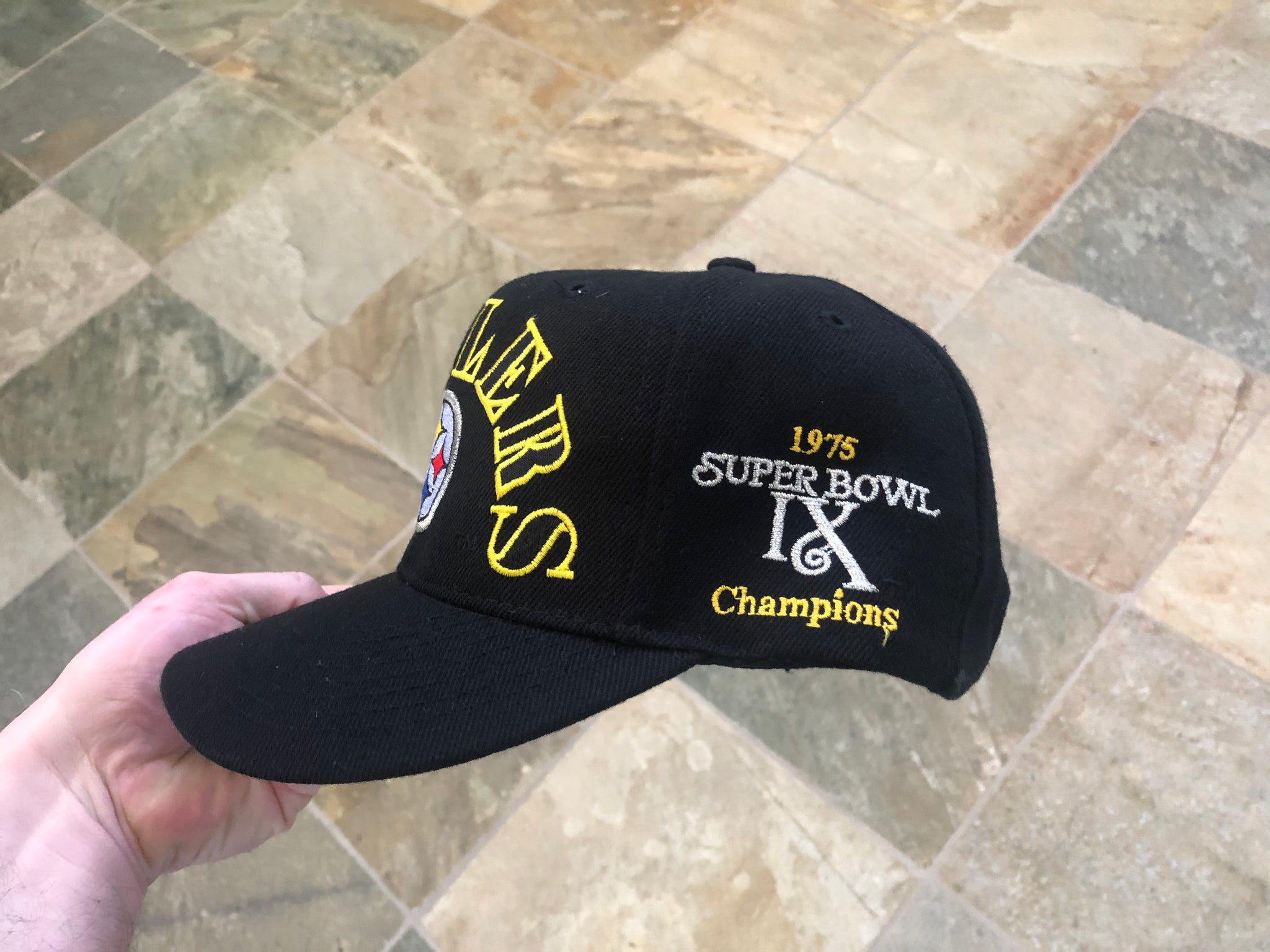 Vintage Pittsburgh Steelers Super Bowl Champions Annco Snapback Wool Cap Hat