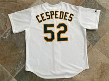 Load image into Gallery viewer, Vintage Oakland Athletics Yoenis Céspedes Majestic Baseball Jersey, Size XL
