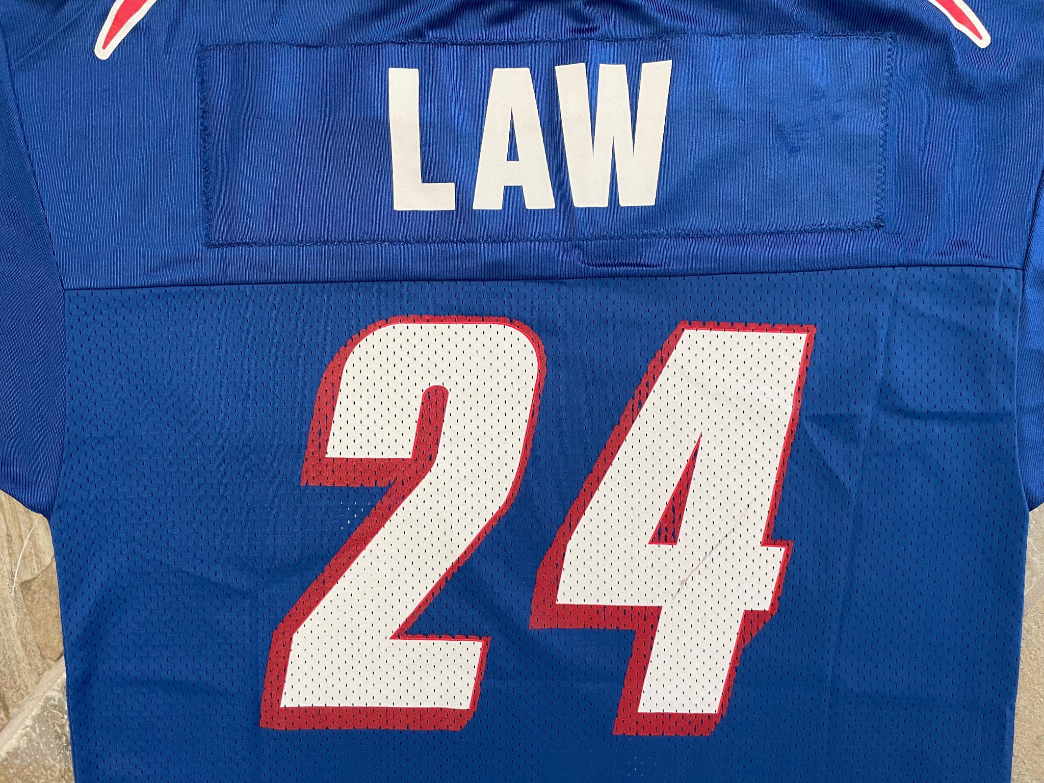 TY LAW CUSTOM NEW ENGLAND PATRIOTS THROWBACK JERSEY SP