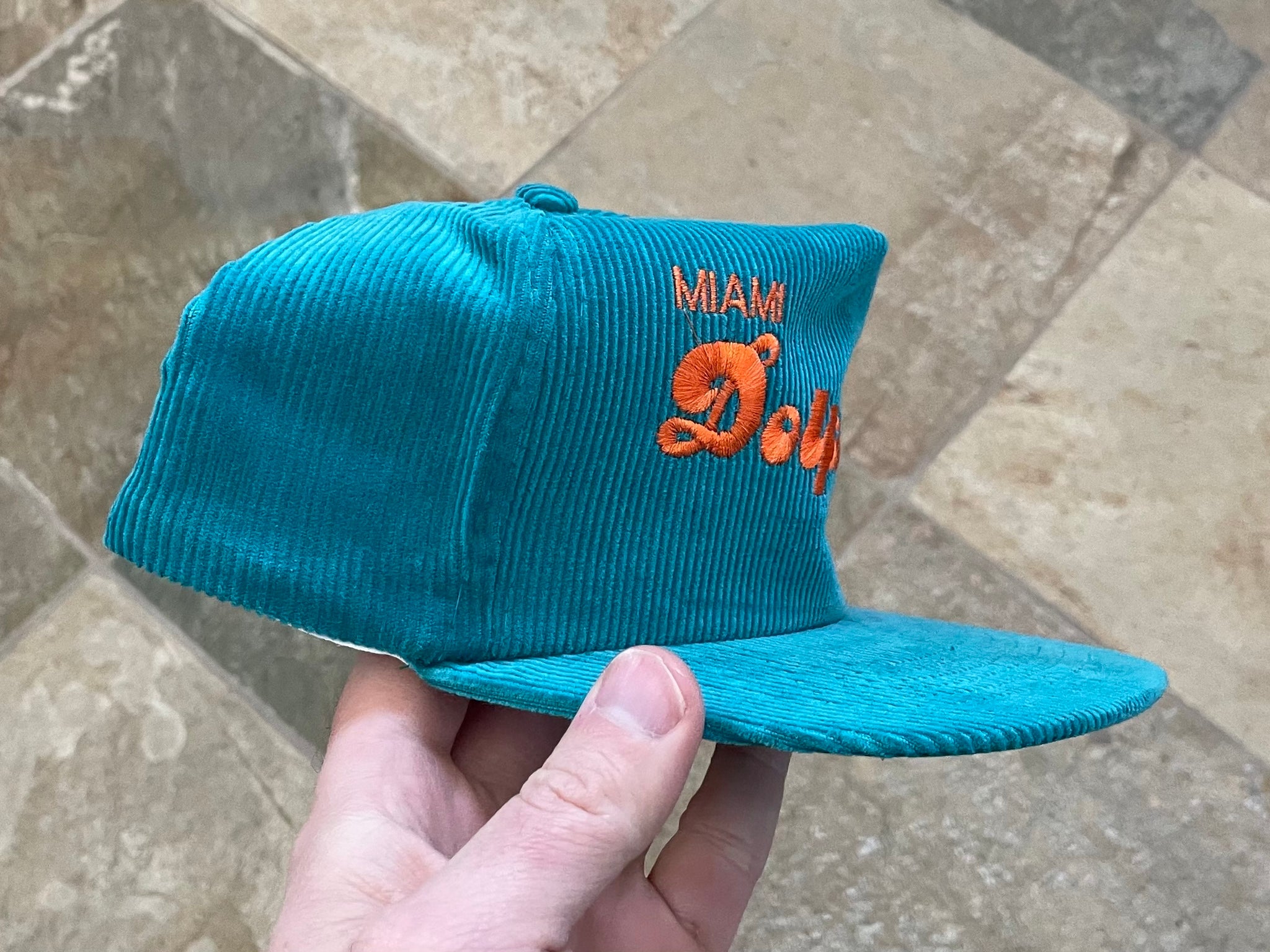 80s LA Rams Corduroy Blue Snapback Hat