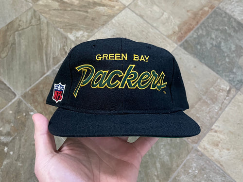Vintage Green Bay Packers Sports Specialties Script Snapback Football Hat