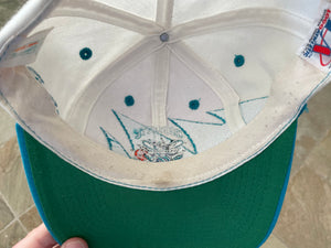 Vintage Charlotte Hornets Logo Athletic Sharktooth Snapback Basketball Hat