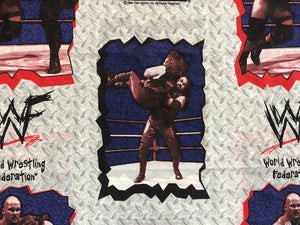 Vintage WWF Attitude Era Stone Cold Undertaker Bed Sheet ###