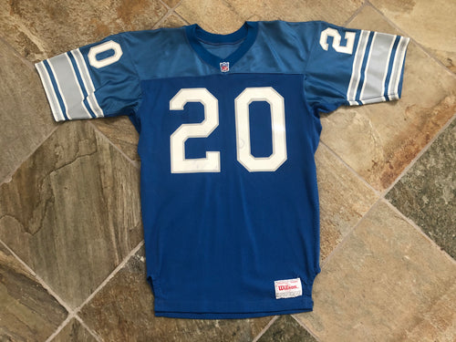 Vintage Barry Sanders Detroit Lions Wilson Authentic Football Jersey, Size Large