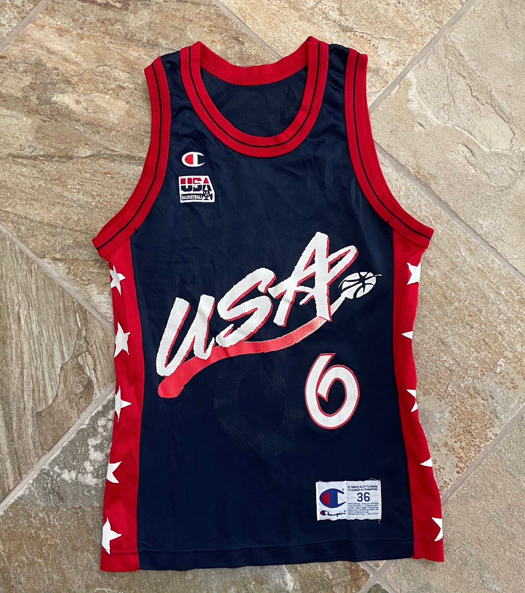 Vintage Team USA Anfernee Penny Hardaway Champion Basketball