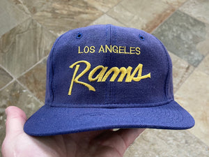 Vintage Los Angeles Rams Sports Specialties Script Snapback Football Hat