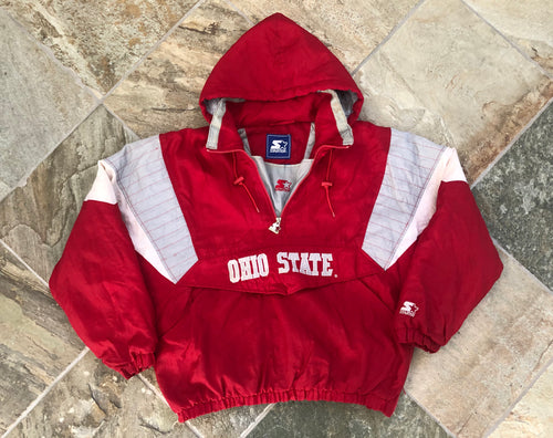 Vintage Ohio State Buckeyes Starter Parka College Jacket, Size Large