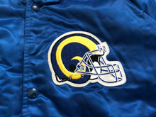 Load image into Gallery viewer, Vintage Los Angeles Rams Chalk Line Satin Football Jacket, Size Large