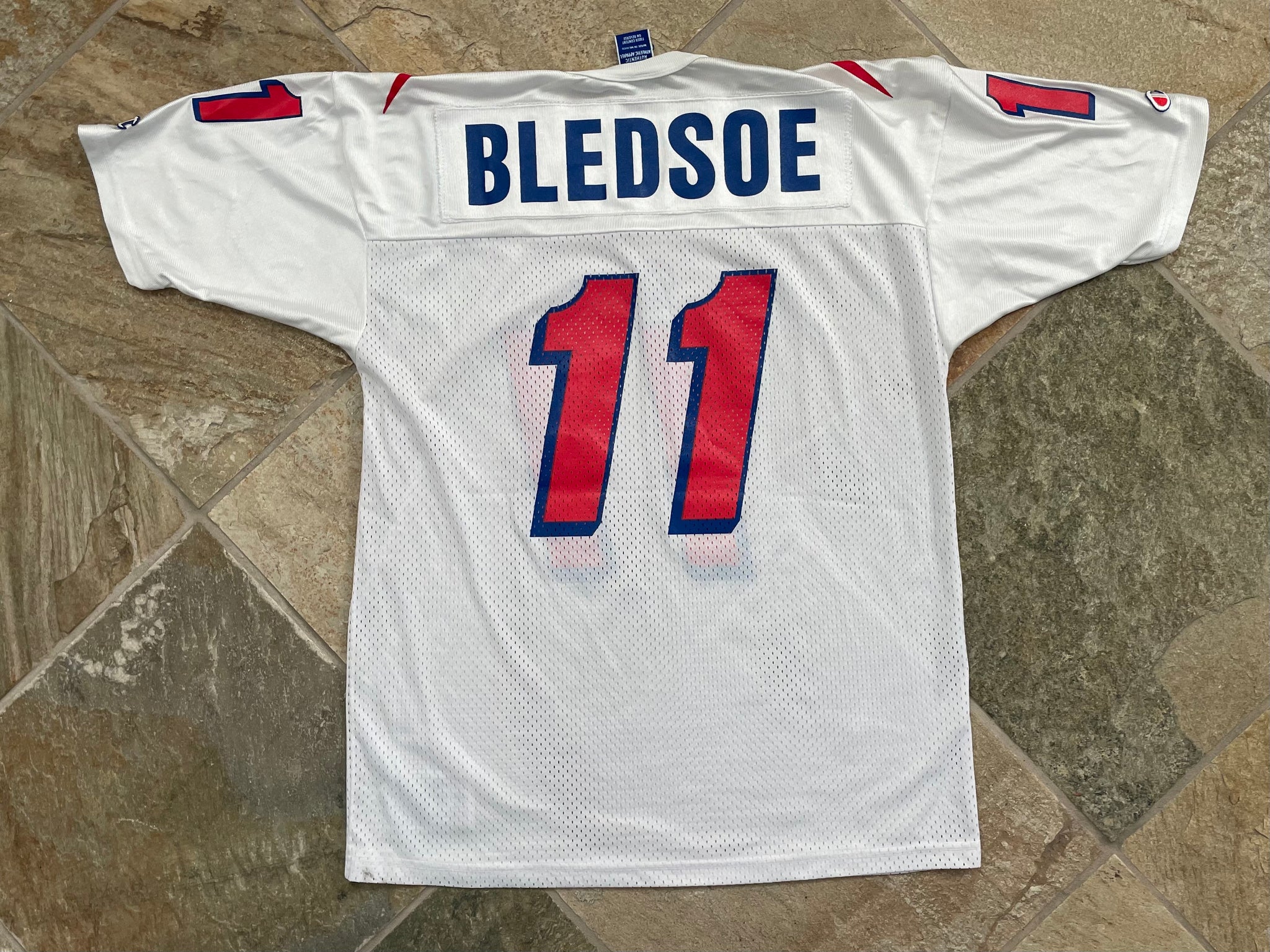 Vintage New England Patriots Drew Bledsoe Champion Football Jersey, Si –  Stuck In The 90s Sports