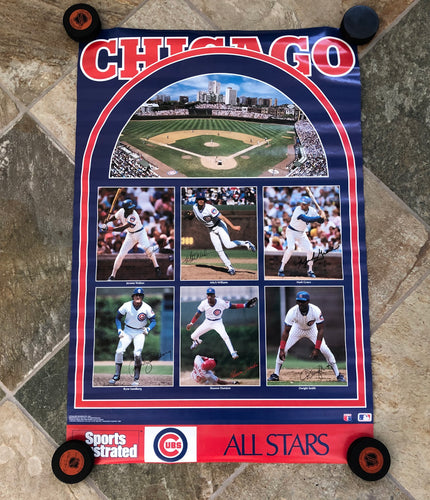 Vintage Chicago Cubs Sports Illustrated All Stars Baseball Poster