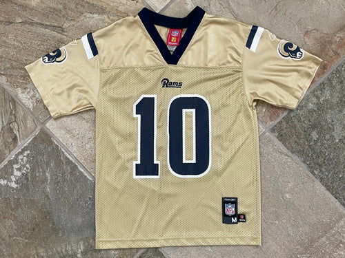 Vintage St. Louis LA Rams Marc Bulger Reebok Football Jersey, Size Youth Medium, 10-12