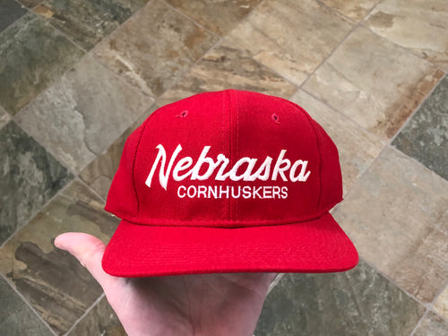 Vintage Nebraska Cornhuskers Sports Specialties Script Snapback College Hat