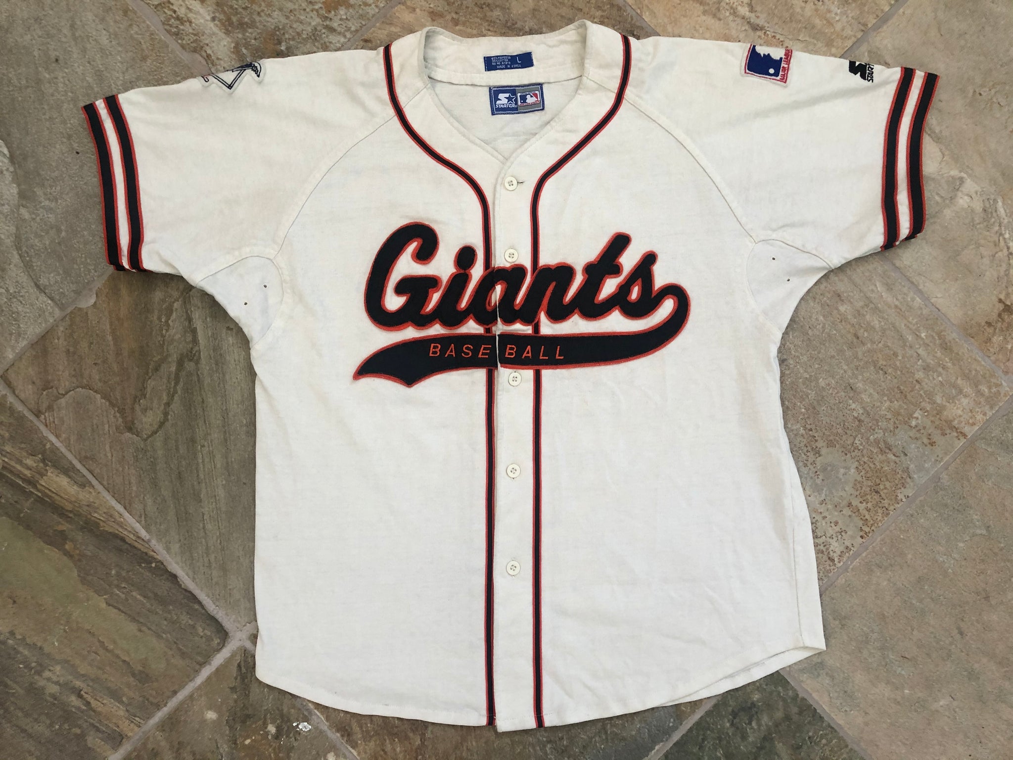 Vintage San Francisco Giants Starter Script Baseball Jersey, Size Larg –  Stuck In The 90s Sports