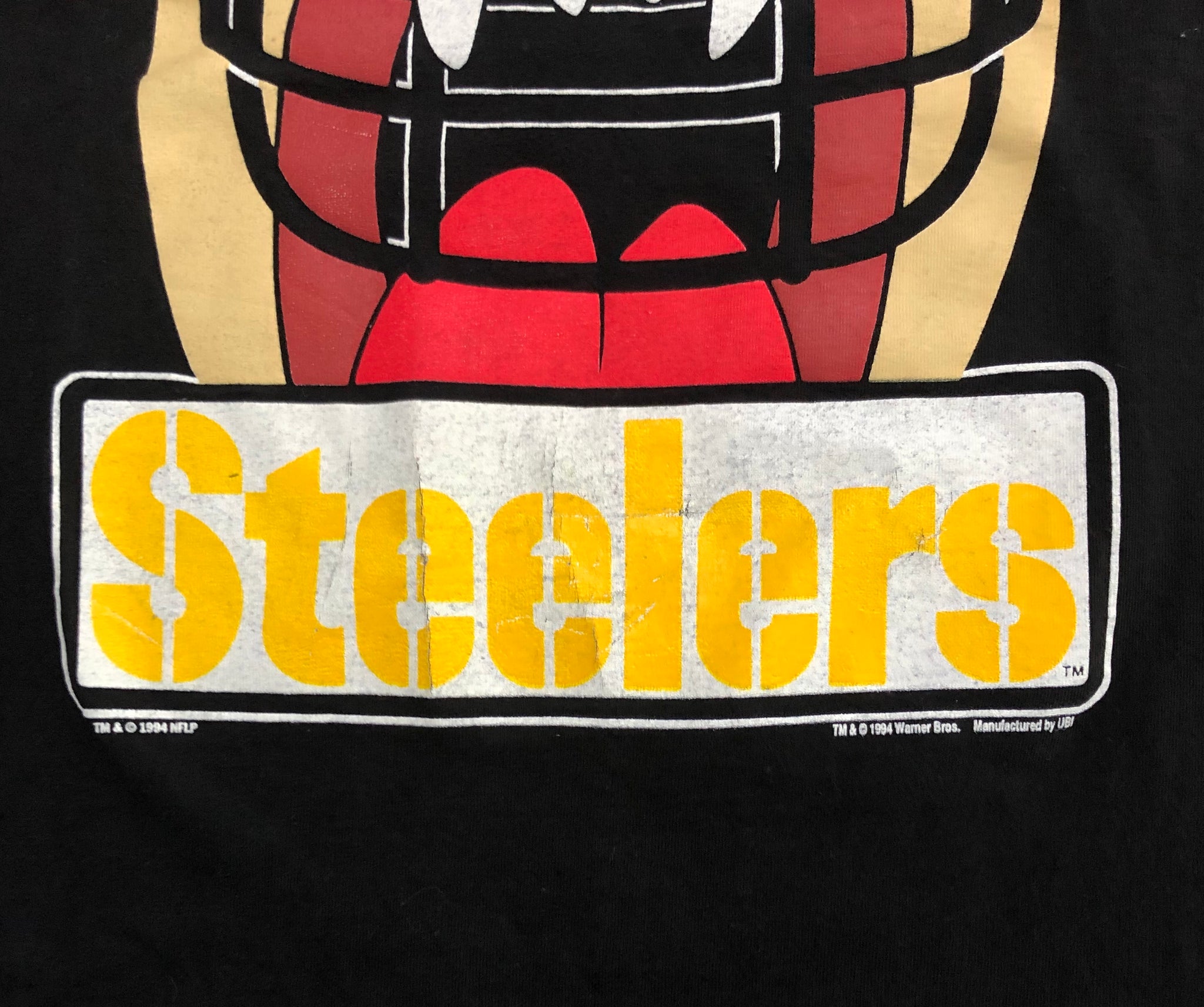 Pittsburgh Steelers Starter Tshirt Vintage 1994 Big Logo NFL 