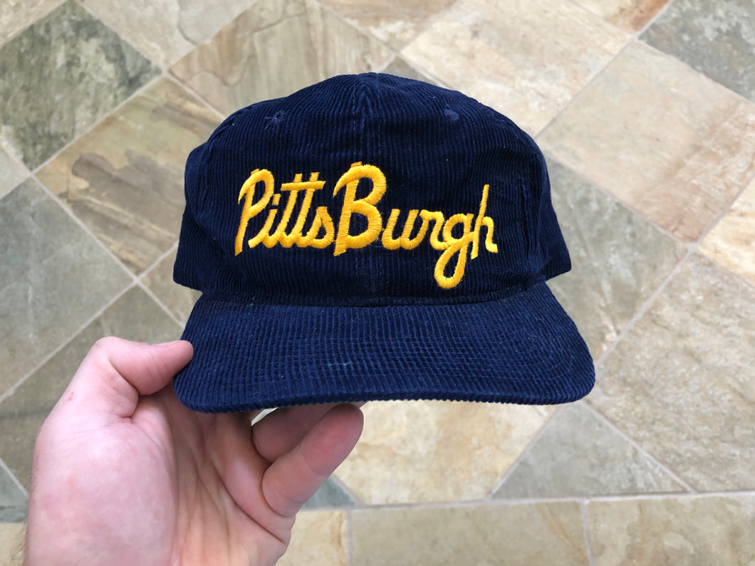 Vintage Pittsburgh Panthers Corduroy Script Snapback College Hat