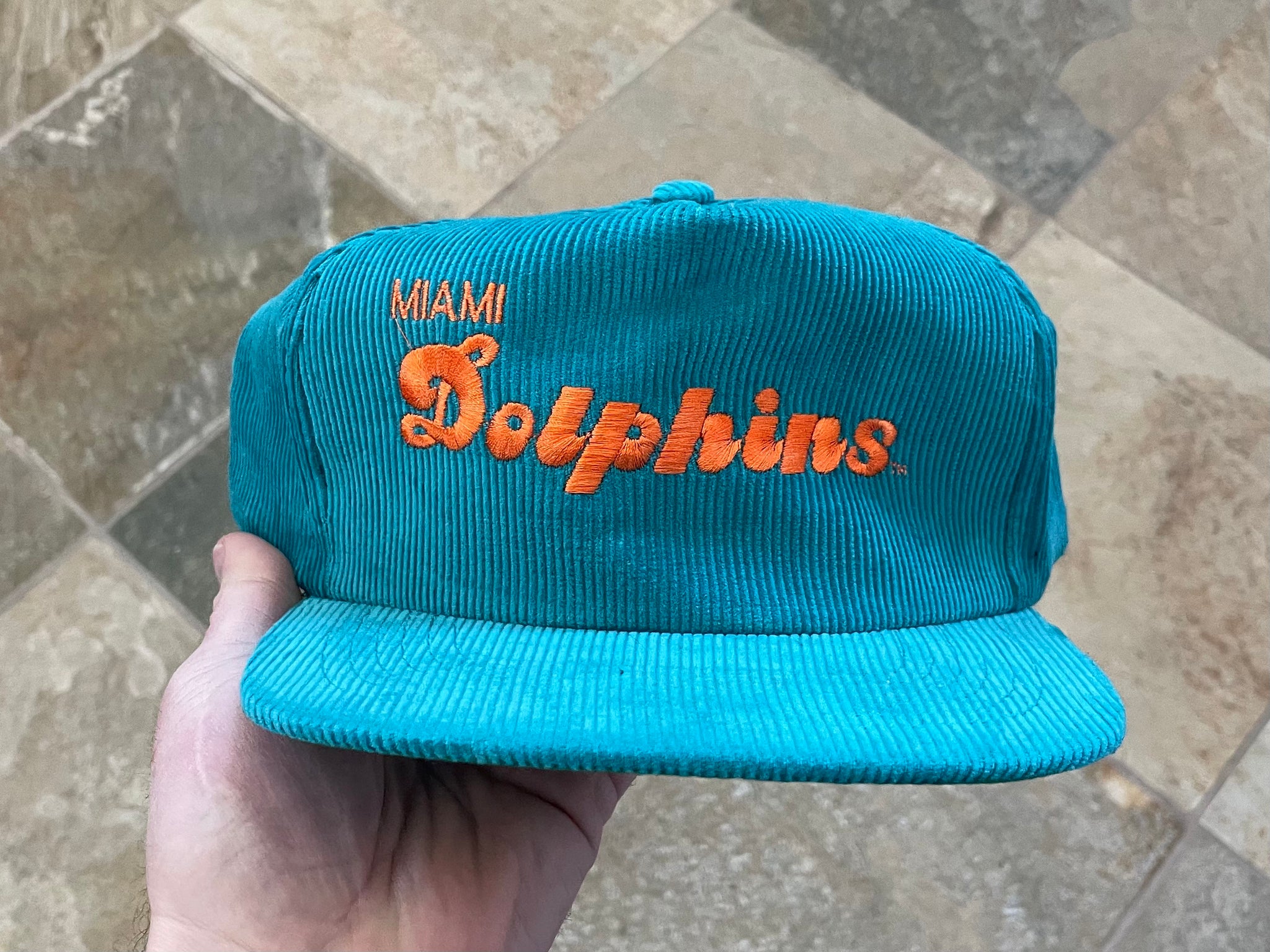 Vintage NFL Miami Dolphins Starline Corduroy Snapback Hat – 