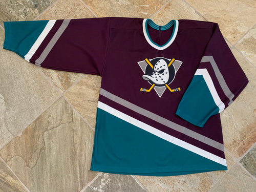 Vintage Anaheim Mighty Ducks CCM Maska Hockey Jersey, Size Large