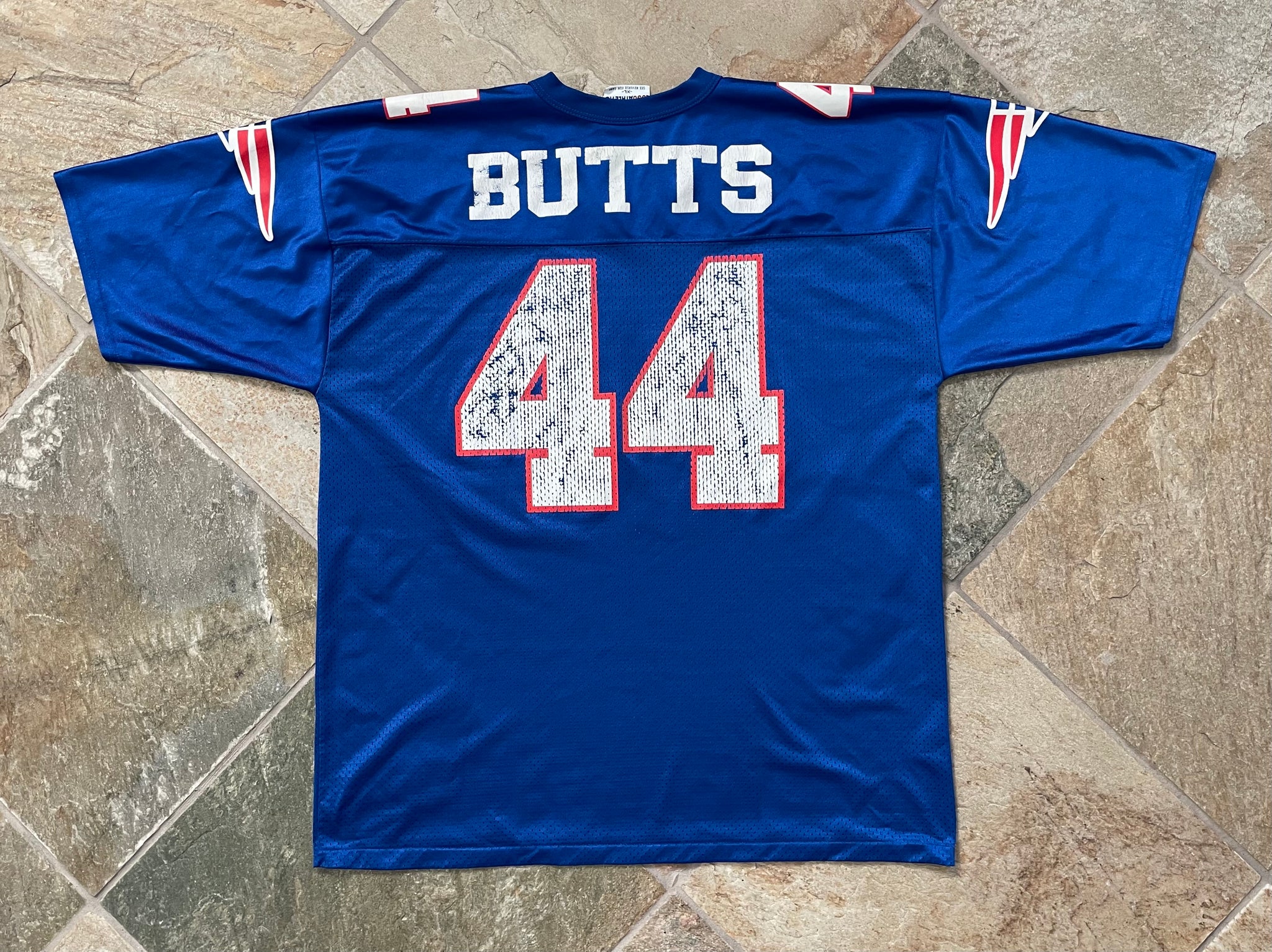 Vintage New England Patriots Marion Butts Logo Athletic Football