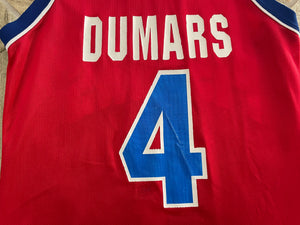 Vintage Detroit Pistons Joe Dumars Champion Basketball Jersey, Size 40, Medium