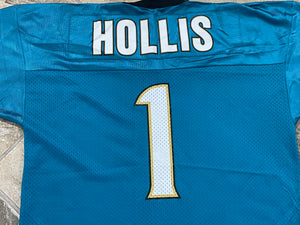 Vintage Jacksonville Jaguars Mike Hollis Champion Football Jersey, Size 44, Large