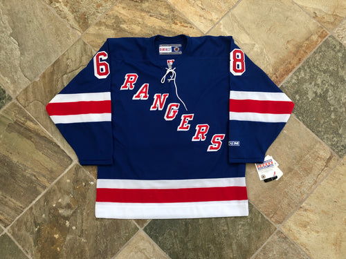 Vintage New York Rangers Jaromir Jagr CCM Hockey Jersey, Size Large