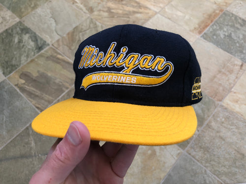 Vintage Michigan Wolverines Stater Tailsweep Snapback College Hat