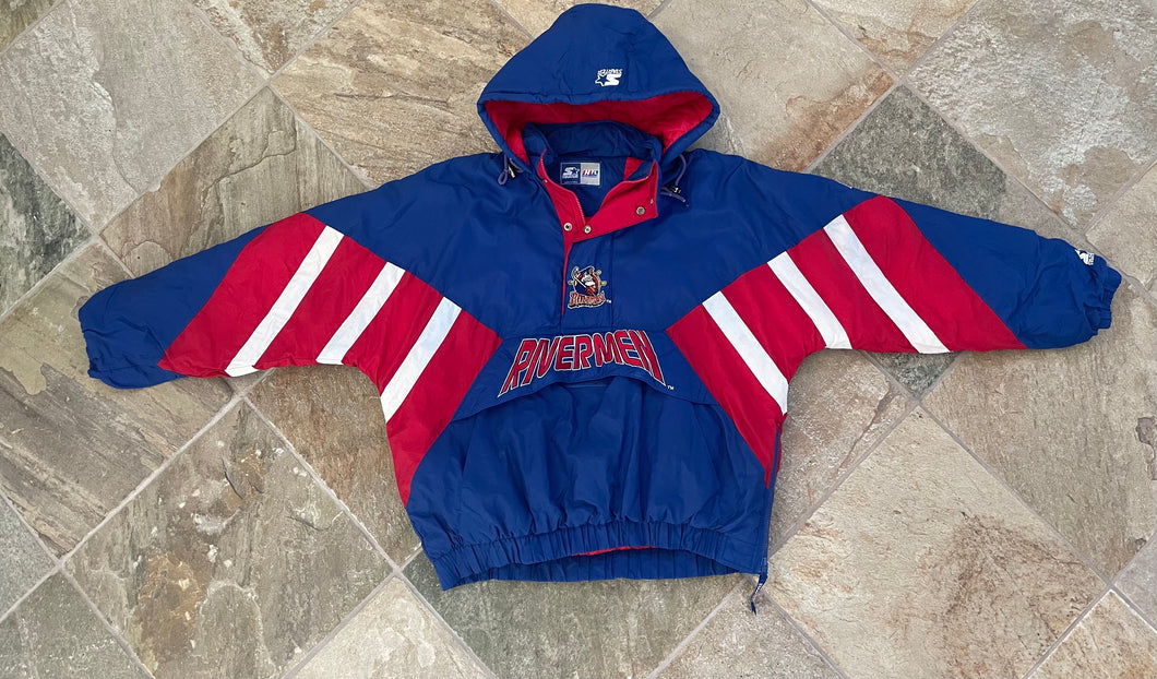 Vintage Peoria Rivermen IHL Starter Parka Hockey Jacket, Size XL