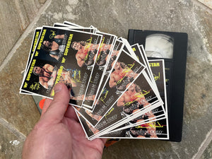 Vintage WWF WWE Wrestlemania XI VHS Tape, Stickers ###