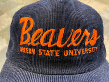 Load image into Gallery viewer, Vintage Oregon State Beavers Corduroy Script Snapback College Hat