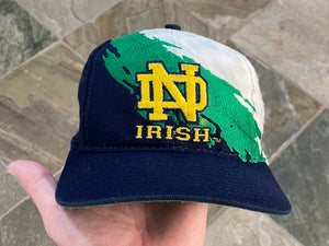 Vintage Notre Dame Logo Athletic Splash Snapback College Hat