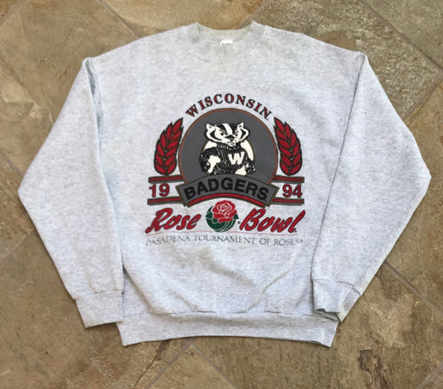 Vintage Wisconsin Badgers 1994 Rose Bowl College Football Sweatshirt, Size Large
