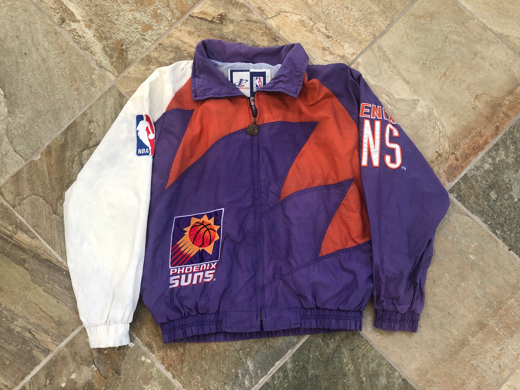 Vintage Phoenix Suns Logo Athletic Sharktooth Basketball Jacket