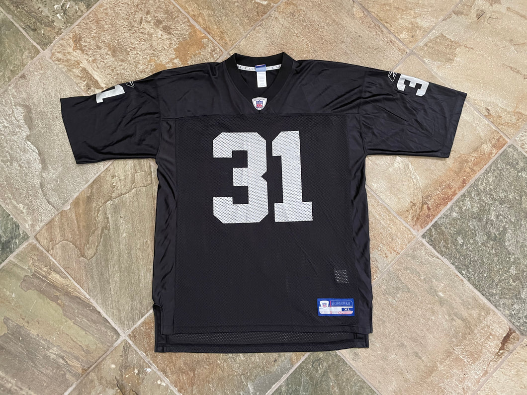 Vintage Oakland Raiders Phillip Buchanon Reebok Football Jersey, Size XL