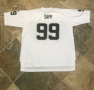 Oakland Raiders Warren Sapp Reebok Football Jersey, Size XXL