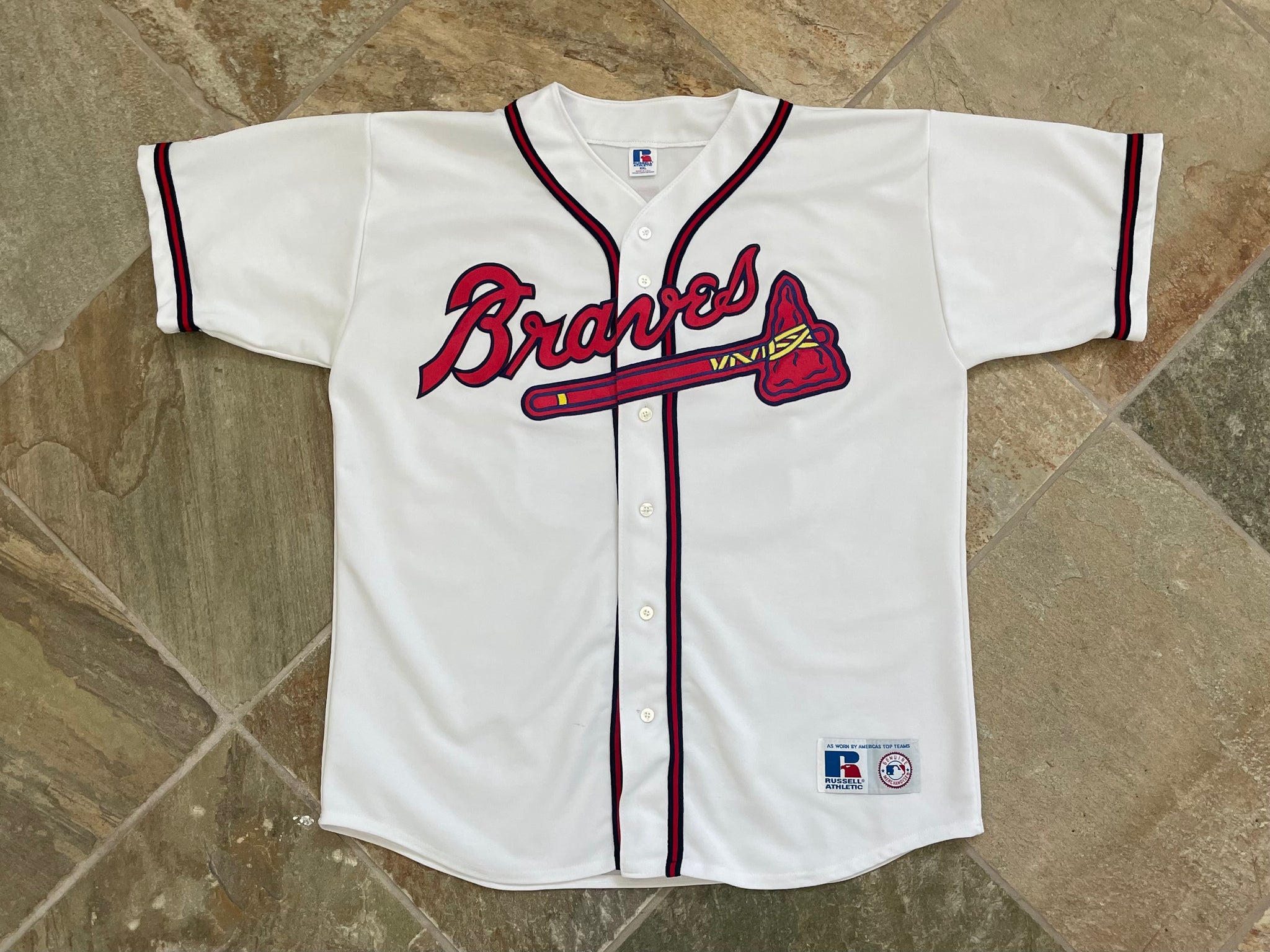 Vintage Atlanta Braves David Justice Russell Baseball Jersey, Size XXL –  Stuck In The 90s Sports