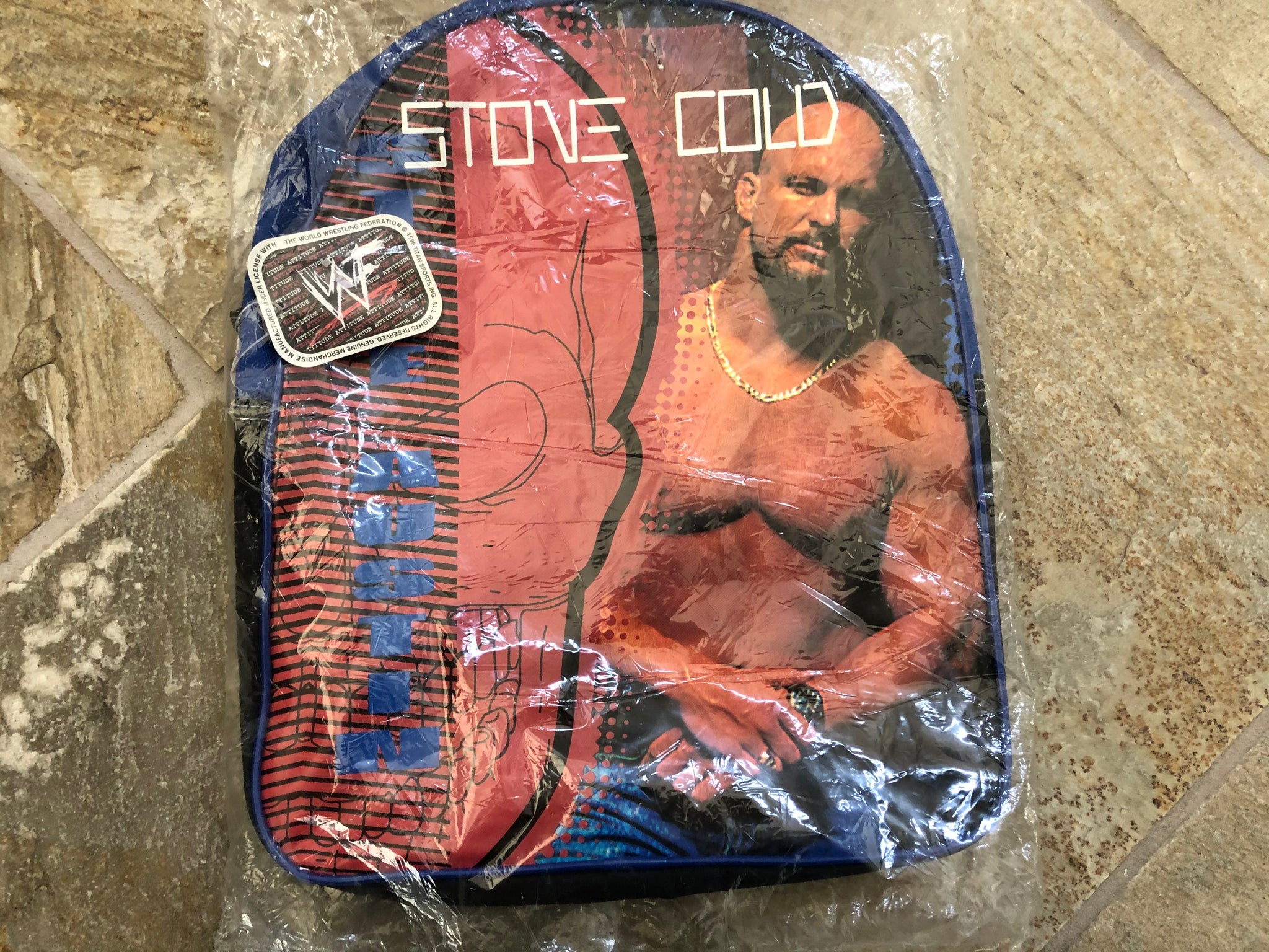 Vintage WWF Stone Cold Steve Austin Backpack New With Tags 90's/00's  Vintage Wrestling 