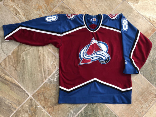 Vintage Colorado Avalanche Adam Deadmarsh Starter Hockey Jersey, Size XL