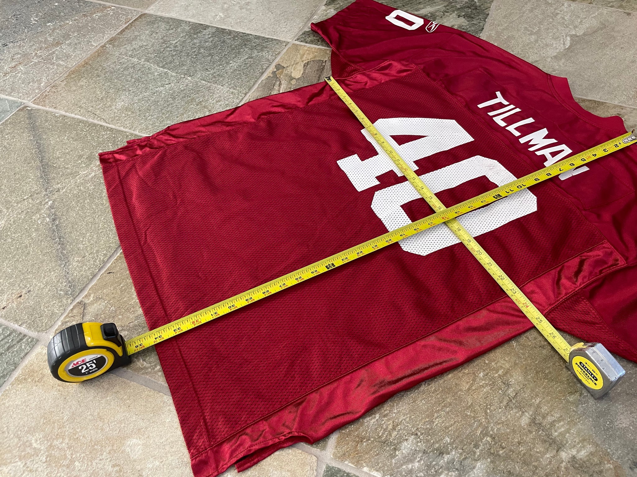 Vintage Arizona Cardinals Pat Tillman Reebok Football Jersey, Size