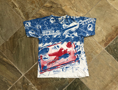 Vintage Buffalo Bills Magic Johnson Football Tshirt, Size Medium