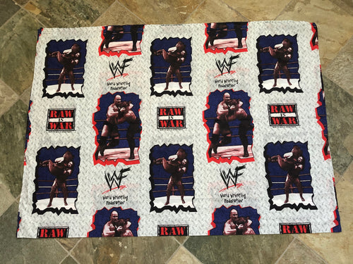 Vintage WWF Attitude Era Stone Cold Undertaker Bed Sheet ###