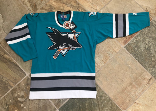 Vintage San Jose Sharks Starter Hockey Jersey, Size Medium