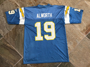 San Diego Chargers Lance Alworth Reebok Throwbacks Football Jersey, Size Large